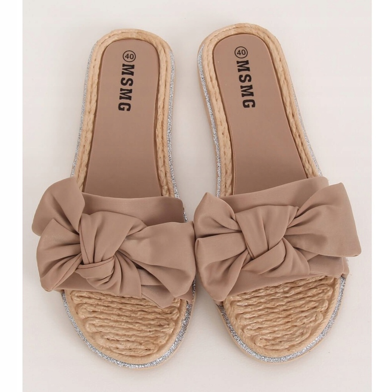 Pantofole da donna beige WS9020 Light Camel 1