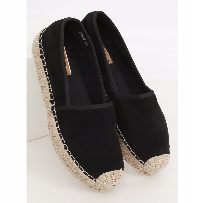 Espadrillas nere da donna JH90P Black nero 2