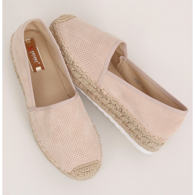 Espadrillas beige da donna JH90P Beige 2