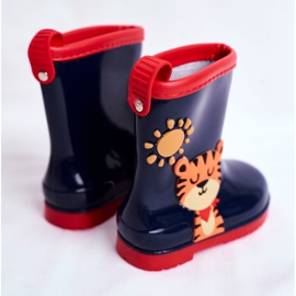 Stivali da pioggia in gomma per bambini Navy Blue Tigger blu navy 2