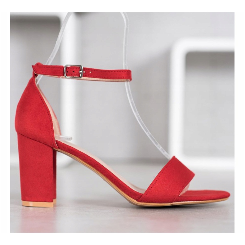 Anesia Paris Sandali con tacco alto rosso 2