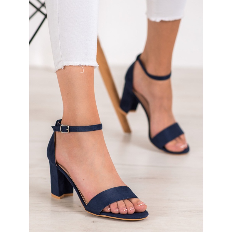 Anesia Paris Sandali con tacco alto blu 1