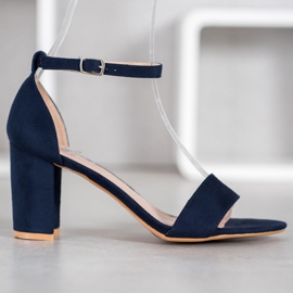 Anesia Paris Sandali con tacco alto blu 2