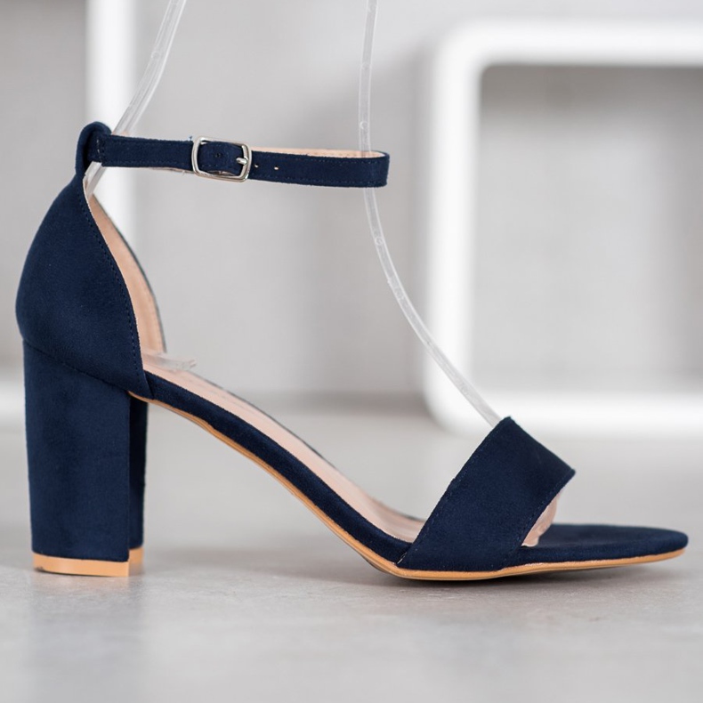 Anesia Paris Sandali con tacco alto blu 2