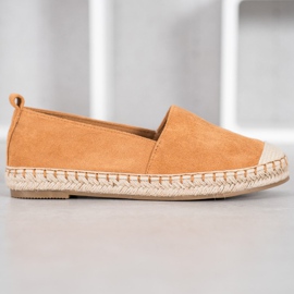 Anesia Paris Espadrillas comode in pelle scamosciata marrone 2