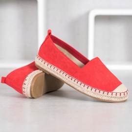 Anesia Paris Espadrillas comode in pelle scamosciata rosso 1