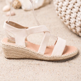 Renda Sandali con espadrillas in pelle scamosciata marrone 2