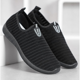 Melisa Scarpe slip-on in tessuto nero 2