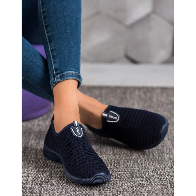 Melisa Scarpe slip-on in tessuto blu navy blu 1
