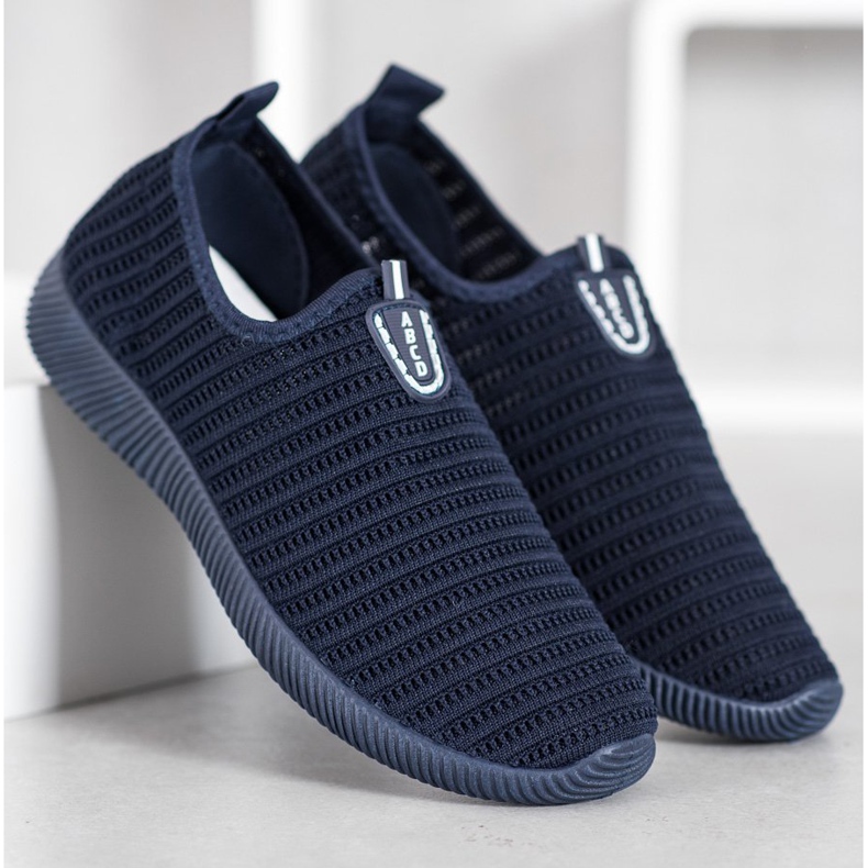 Melisa Scarpe slip-on in tessuto blu navy blu 2