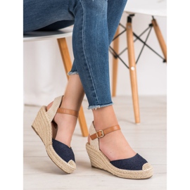 Renda Espadrillas Con Fibbia blu 2