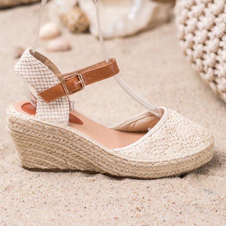 Renda Espadrillas Con Fibbia marrone 2