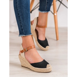 Renda Espadrillas Con Fibbia nero 1
