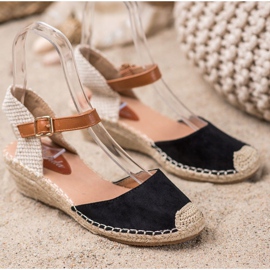 Renda Espadrillas Con Tacco Scoperto nero 2