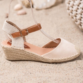 Renda Espadrillas Con Tacco Scoperto marrone 2