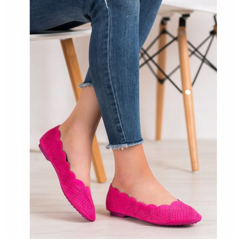 Small Swan Ballerine traforate rosa 1