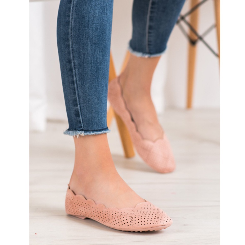 Small Swan Ballerine traforate rosa 2