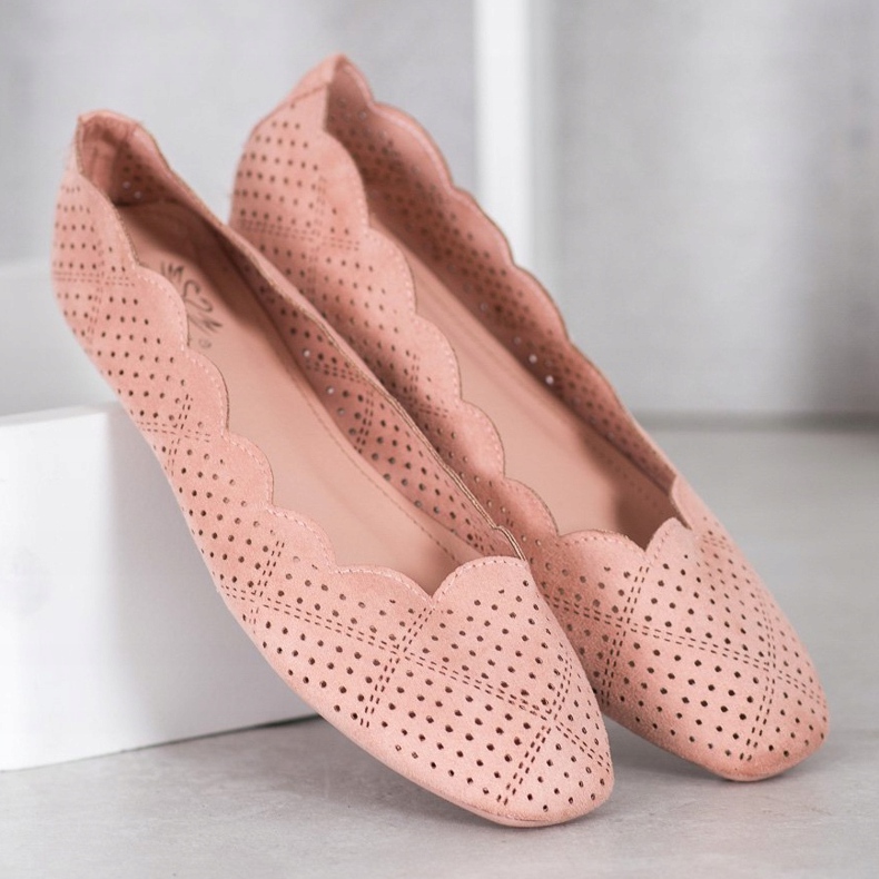 Small Swan Ballerine traforate rosa 1