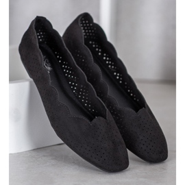 Small Swan Ballerine traforate nero 2