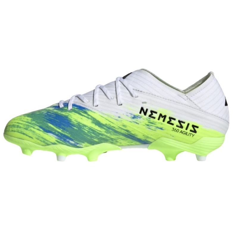 Scarpe da calcio Adidas Nemeziz 19.1 Fg Jr EG7239 multicolore bianco 1