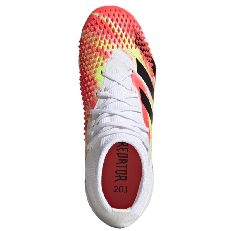 Scarpe da calcio Adidas Predator Dracon 20.1 Fg Jr EG1608 multicolore bianco 2