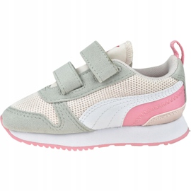 Puma R78 V Neonati 373618 04 bianca rosa 1