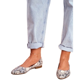 Ballerine Sergio Leone BL611 fantasia animalier marrone grigio 2