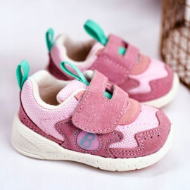 Apawwa Scarpe Sportive Bambino con Velcro Suede Pink Malbred rosa 2