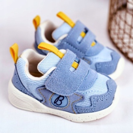 Apawwa Scarpe Sportive Bambino Velcro Camoscio Blu Malbred 2