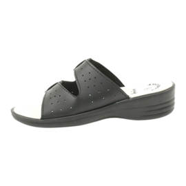 American Club pantofole nere su fibbie americane nero 1