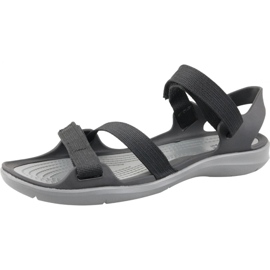 Sandalo Crocs Swiftwater in tessuto W 204804-001 nero grigio 1