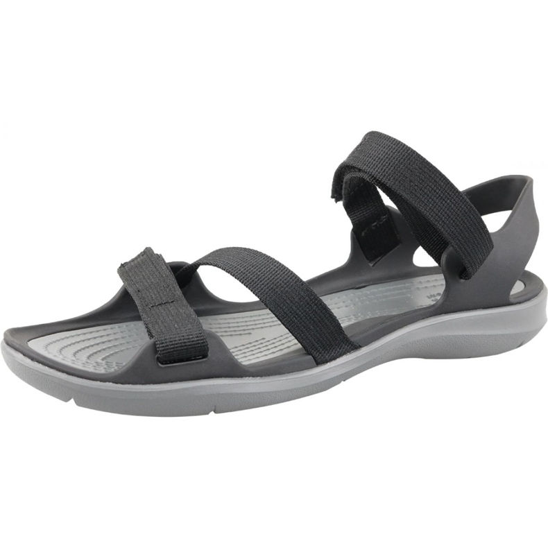 Sandalo Crocs Swiftwater in tessuto W 204804-001 nero grigio 1