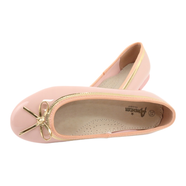 American Club Ballerine laccate americane 14297 rosa giallo 4
