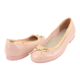 American Club Ballerine laccate americane 14297 rosa giallo 3