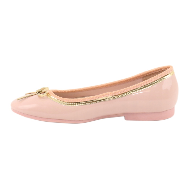 American Club Ballerine laccate americane 14297 rosa giallo 1