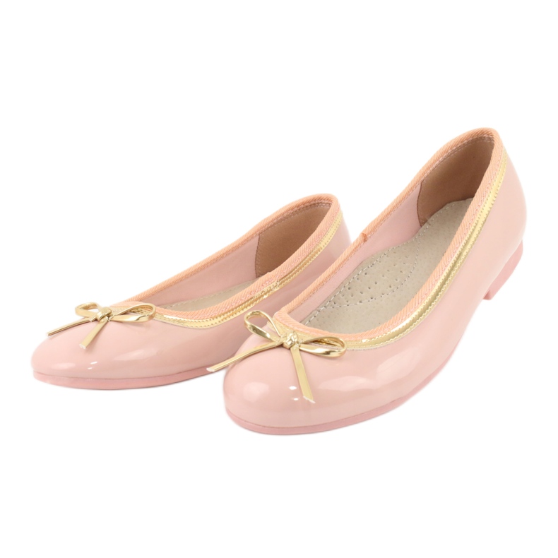 American Club Ballerine laccate americane 14297 rosa giallo 2