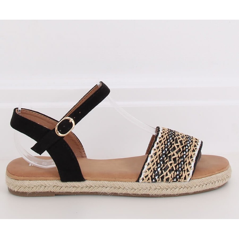 Sandali espadrillas da donna neri WH933 Black nero 2