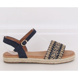 Sandali donna espadrillas blu navy WH933 Denim Blue 1
