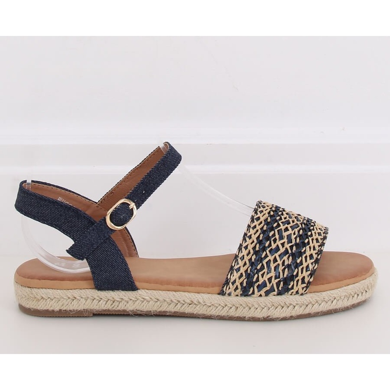 Sandali donna espadrillas blu navy WH933 Denim Blue 1