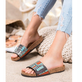 Bona Pantofole Con Perline multicolore 1