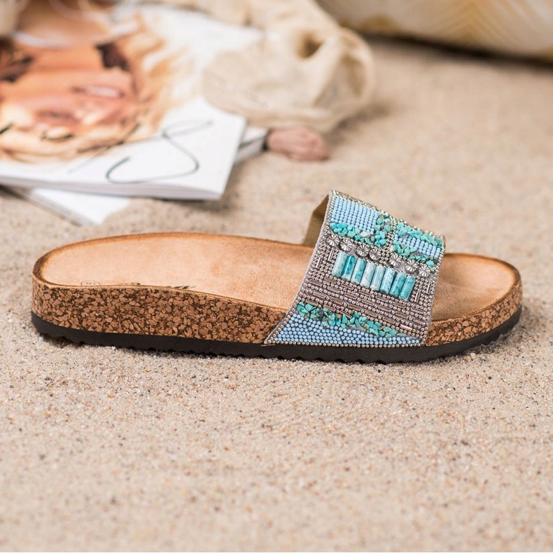 Bona Pantofole Con Perline multicolore 2