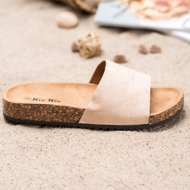 Nio Nio Pantofole classiche sulla piattaforma marrone 2
