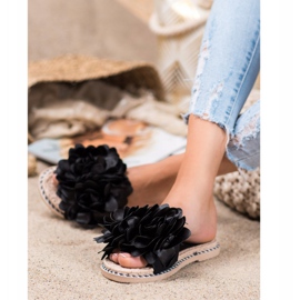 Anesia Paris Pantofole alla moda nero 1