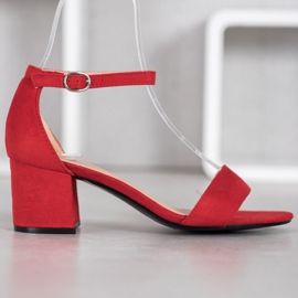Diamantique Sandali casual su un bar rosso 2