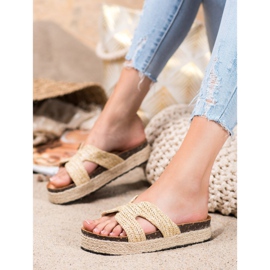 SHELOVET Comode pantofole casual marrone 2