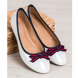 SHELOVET Ballerina con un fiocco bianco 1
