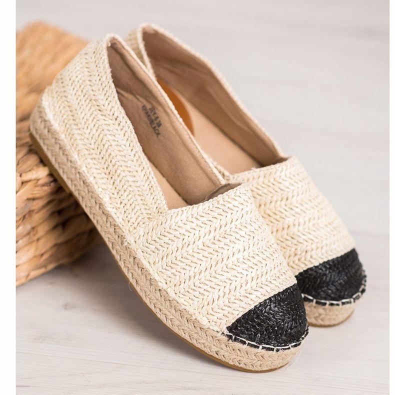 SHELOVET Espadrillas alla moda sulla piattaforma beige 2