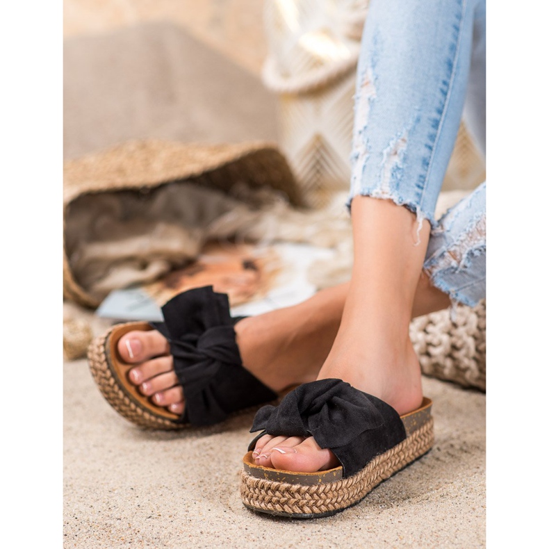 Comer Pantofole Su Una Piattaforma Alta nero 2