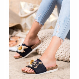 SHELOVET Pantofole alla moda nero multicolore 2