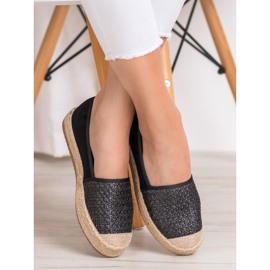SHELOVET Espadrillas intrecciate nero multicolore 1